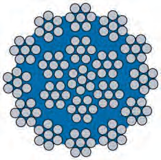 Multi-strand crane ropes